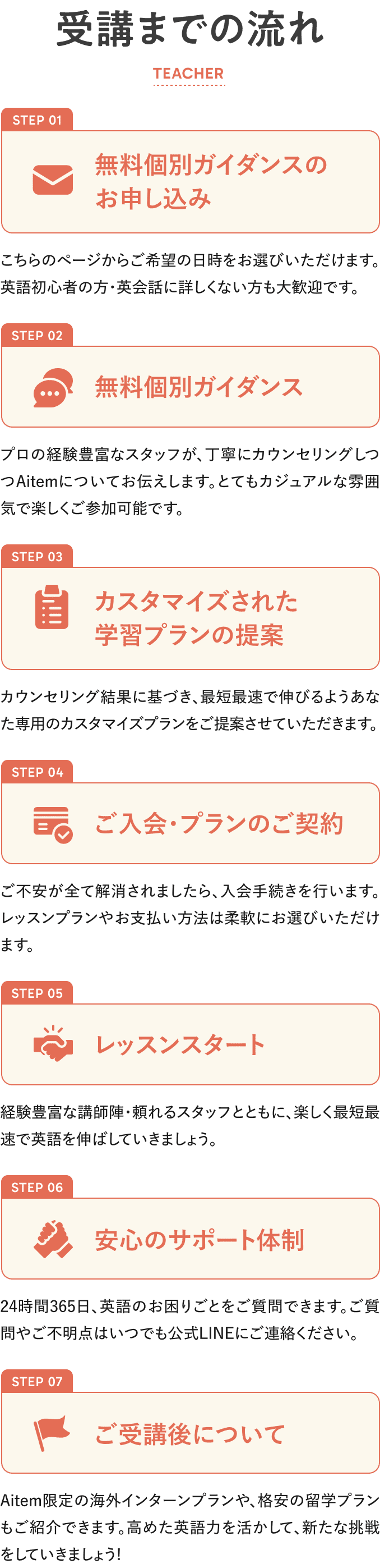 受講までの流れ